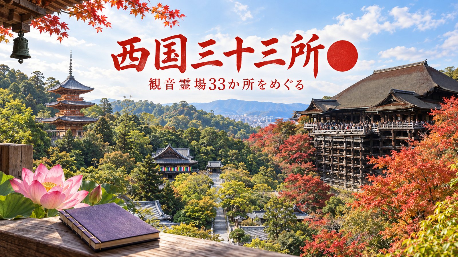 西国三十三所めぐり ─ 観音霊場33か所+番外3