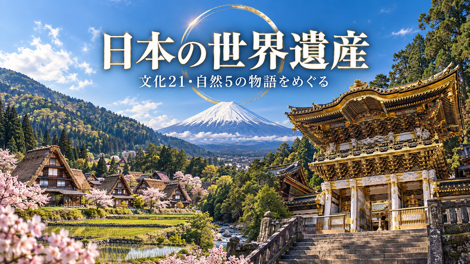 日本の世界遺産を巡る ─ 文化21・自然5の物語
