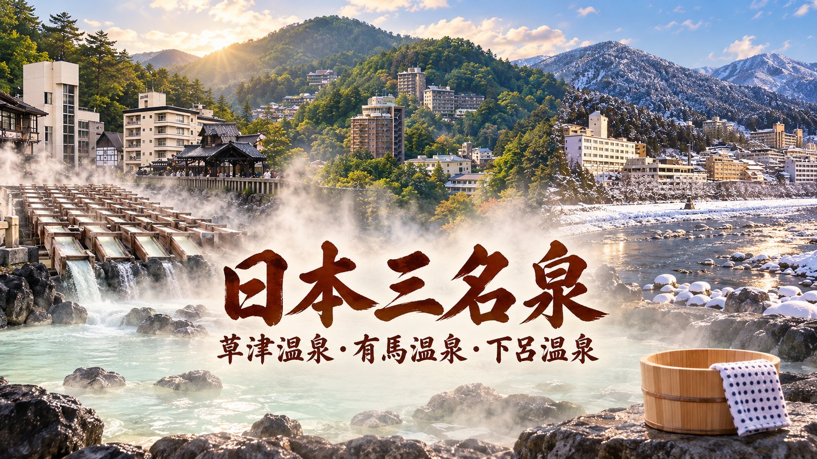 日本三名泉を巡る ─ 草津・有馬・下呂