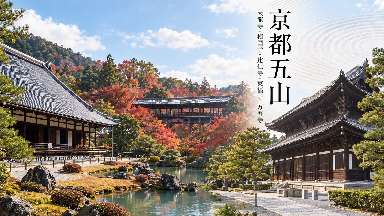 京都五山を巡る ─ 天龍寺・相国寺・建仁寺・東福寺・万寿寺