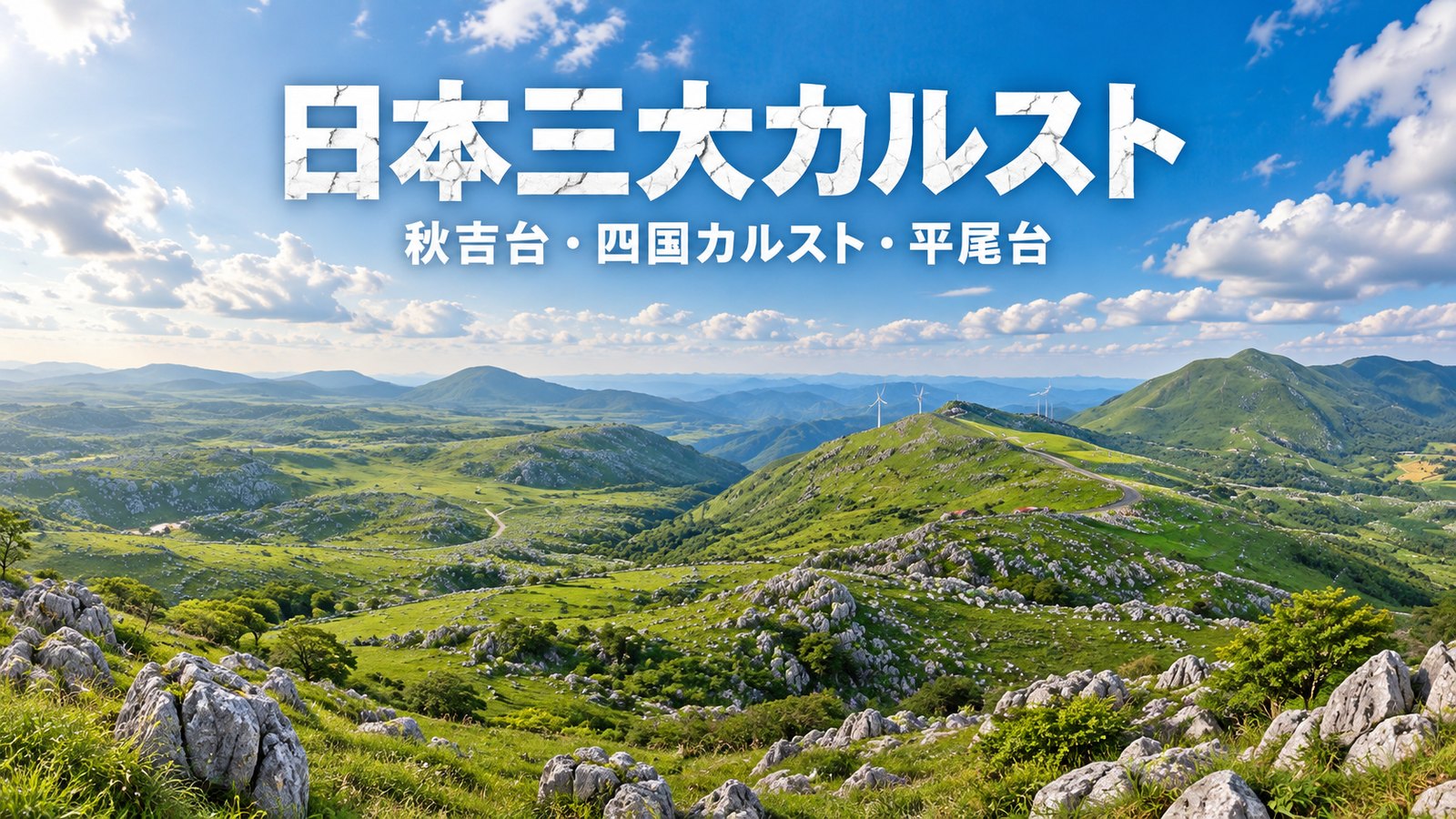 日本三大カルストを巡る ─ 秋吉台・四国カルスト・平尾台